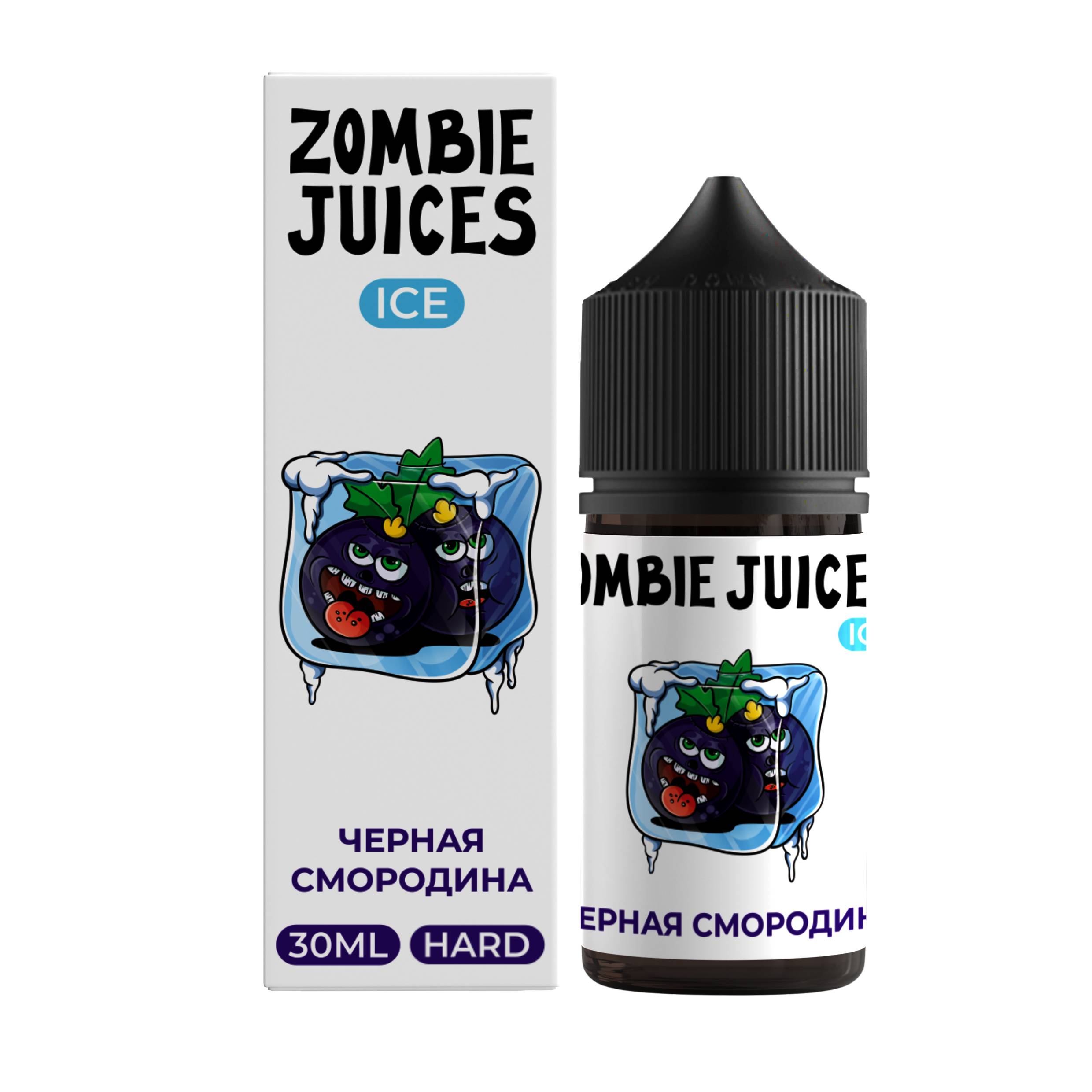  Жидкость Zombie Juices Ice Черная смородина HARD 30 ml от МосТАБАК ОПТ