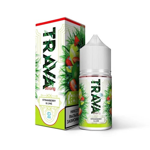  Жидкость TRAVA Strawberry Lime ICE 30ml 5% от МосТАБАК ОПТ
