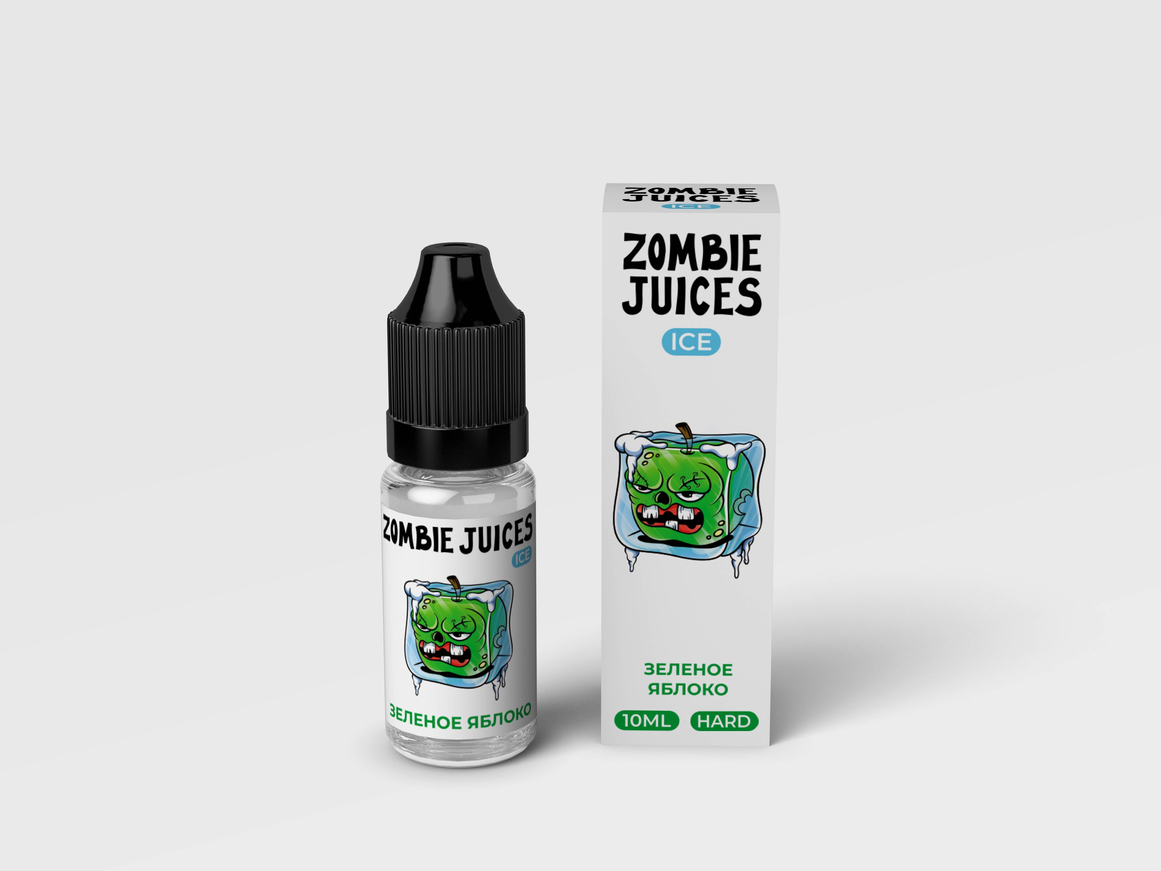  Жидкость Zombie Juices Ice Зеленое яблоко Salt 10 ml от МосТАБАК ОПТ